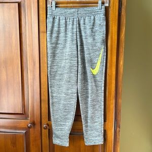 Nike Gray Sweatpants with Yellow Swoosh